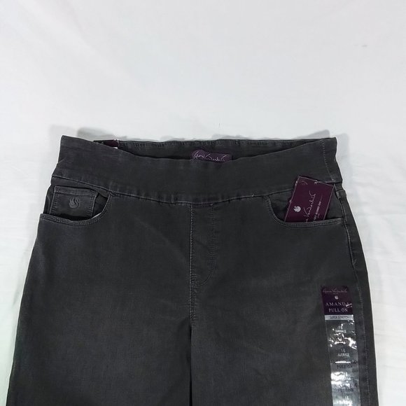 NWT Gloria Vanderbilt Jeans - Amanda Pull On - 24W S - California (Black) - Picture 4 of 7